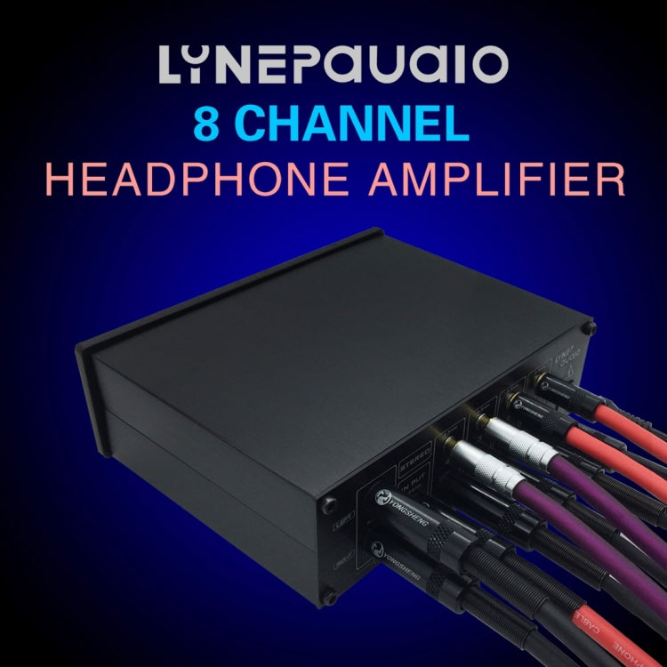 LINEPAUDIO A966 프로 8채널 헤드폰 앰프 헤드폰 분배기 신호 증폭기, A966