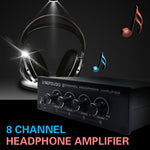 LINEPAUDIO A966 프로 8채널 헤드폰 앰프 헤드폰 분배기 신호 증폭기, A966
