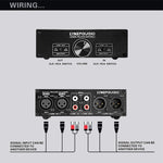 LINEPAUDIO A967 풀 밸런스 패시브 프리앰프 액티브 스피커 2채널 볼륨 컨트롤러, A967