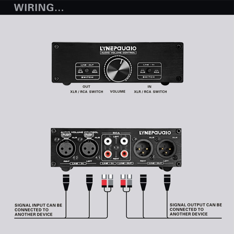 LINEPAUDIO A967 풀 밸런스 패시브 프리앰프 액티브 스피커 2채널 볼륨 컨트롤러, A967