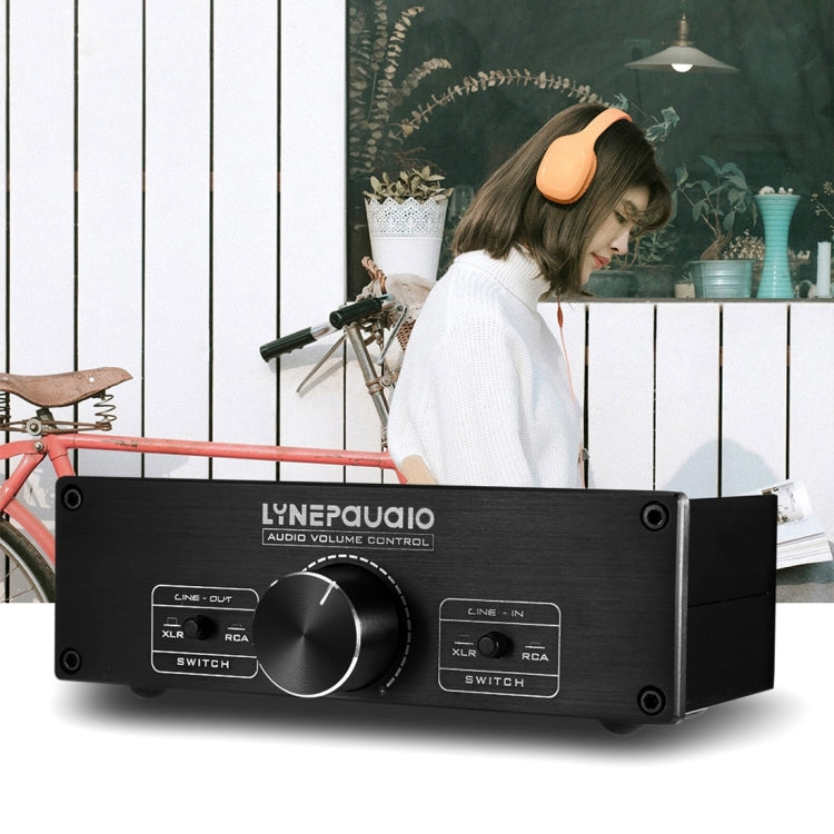 LINEPAUDIO A967 풀 밸런스 패시브 프리앰프 액티브 스피커 2채널 볼륨 컨트롤러, A967