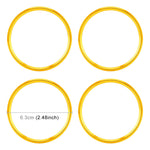 4 PCS Car Metal Wheel Hub Decoration Ring for BMW 5 Series 2018