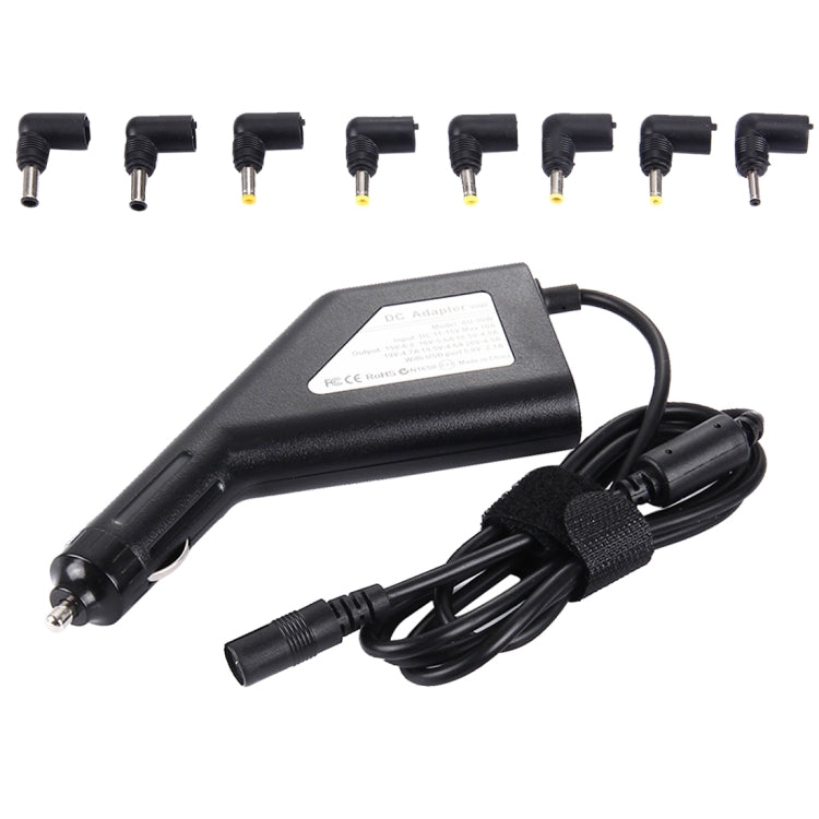 노트북 파워 90W 범용 차량용 충전기 8개 전원 어댑터 및 1 USB 포트 포함 삼성, 소니, 아수스, 에이서, IBM, HP, 레노버용 차량용 충전기