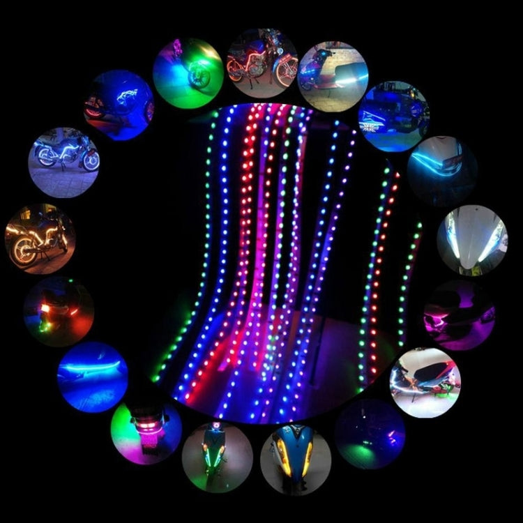 5 PCS 45 LED 3528 SMD Waterproof Flexible Car Strip Light for Car Decoration, DC 12V, Length: 90cm, 90cm+red, 90cm+white, 90cm+yellow, 90cm+pink, 90cm+green, 90cm+ice blue, 90cm+blue