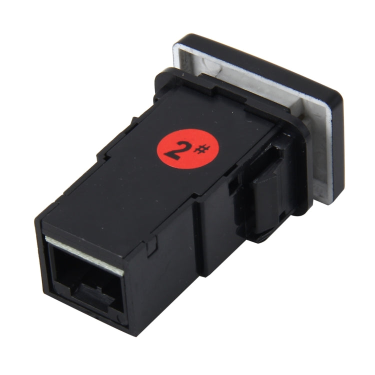 Car Fog Light Lamp Indicator 5 PIN On and Off Button Switch Control Auto Car Fog Light 5 Pin Switch On-Off Button Switch for Toyota, Small Size: 5*2.2*1.7cm, Without Cable