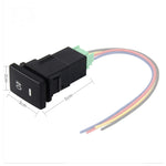 Car Fog Light Lamp Indicator 5 PIN On and Off Button Switch Control Auto Car Fog Light 5 Pin Switch On-Off Button Switch for Toyota, Small Size: 5*2.2*1.7cm, Without Cable