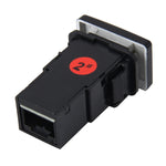 Car Fog Light Lamp Indicator 5 PIN On and Off Button Switch Control 4 Cable Auto Car Fog Light 5 Pin Switch On-Off Button Switch for Toyota, Small Size: 5*2.2*1.7cm, With Cable