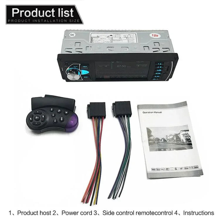 SWM-4022D HD 4.1인치 12V 범용 차량 라디오 수신기 MP5 플레이어, FM 및 블루투스 및 TF 카드 지원 리모컨 포함, SWM-4022D