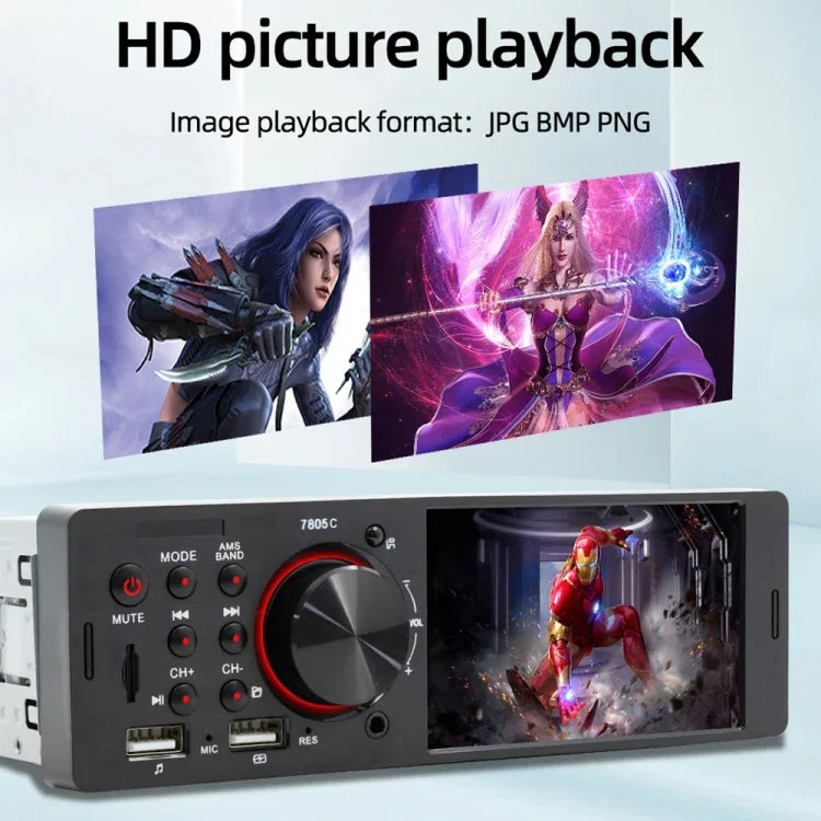 SWM-7805C 4.1인치 터치 스크린 범용 자동차 라디오 수신기 MP5 플레이어, FM & 블루투스 & TF 카드 지원, 원격 제어 포함, SWM-7805C