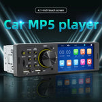 SWM-7805C 4.1인치 터치 스크린 범용 자동차 라디오 수신기 MP5 플레이어, FM & 블루투스 & TF 카드 지원, 원격 제어 포함, SWM-7805C
