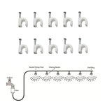 Outdoor Lawn Garden PE Hose Mist Watering Line Misting Cooling System with 16 x Mist Nozzles, Length: 12m, Length: 12m