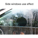Car Round PET Rearview Mirror Protective Window Clear Anti-fog Waterproof Rain Shield Film, Diameter: 8cm, 8*8cm