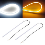 2 PCS 60cm DC12V 7.5W Ultra-thin Waterproof Car Auto Double Colors Turn Lights / Running Lights SMD-2835 LED Bulbs (Turn Lights: Yellow Light; Running Lights: Ice Blue Light), 60cm Turn Lights: Yellow Light; Running Lights: Ice Blue Light              ...