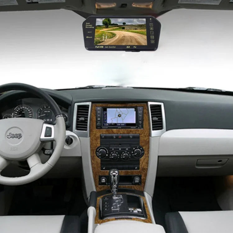 7인치 480*234 후방 시야 TFT-LCD 컬러 자동차 모니터 블루투스 MP5 플레이어 포함, 후진 자동 화면 기능 지원, 7인치 480*234