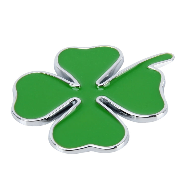 Four Leaf Clover Herb Luck Symbol Badge Emblem Labeling Sticker Styling Car Dashboard  Decoration, Size: 4*3.3cm, Size: 4x3.3cm
