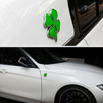 Four Leaf Clover Herb Luck Symbol Badge Emblem Labeling Sticker Styling Car Dashboard  Decoration, Size: 4*3.3cm, Size: 4x3.3cm