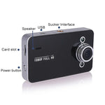 K6000 2.3인치 90도 광각 풀 HD 720P 비디오 차량용 DVR, TF 카드 지원 (최대 32GB) / 모션 감지, 2개의 야간 투광등 포함, K6000