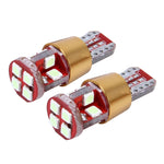 2개 세트 T10 3W 일정 전류 차량용 클리어런스 라이트 12 SMD-3030 램프 포함, DC 9-18V, 12 SMD-3030 램프