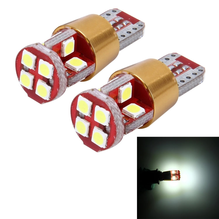 2개 세트 T10 3W 일정 전류 차량용 클리어런스 라이트 12 SMD-3030 램프 포함, DC 9-18V, 12 SMD-3030 램프