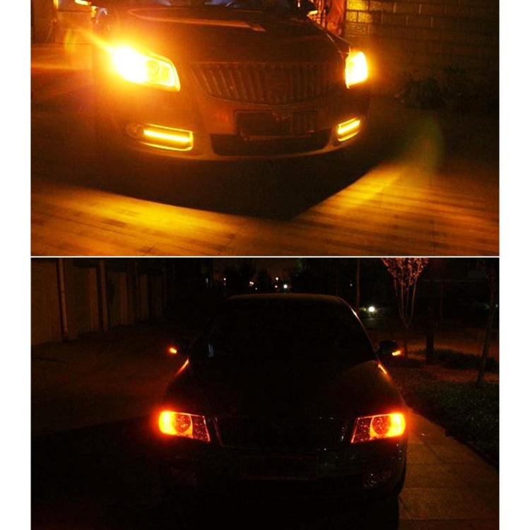 2 PCS T20 / 7440 DC9-16V / 8.2W / 6000K / 655LM Car Auto Reversing Lights / Turn Light 66LEDs SMD-2016 Lamps, 7440