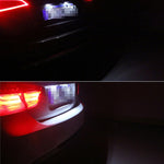 2 PCS License Plate Light with 18  SMD-3528 Lamps for BMW E46 4D 1998-2003，2W 120LM,6000K, DC12V (White Light), For BMW E46 4D