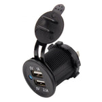 Car Motorcycle ABS Dual Port Charger, 2.1V  2 USB