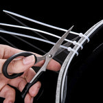 250pcs /Pack 5mm*300mm Nylon Cable Ties, 5mm*300mm Black, 5mm*300mm White