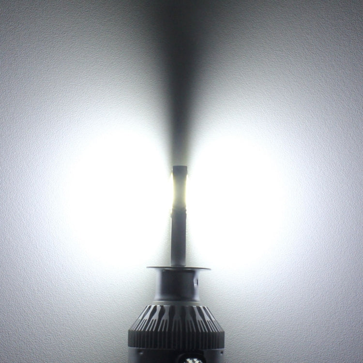 2 PCS  H1 18W 1800 LM 8000K IP68 Canbus Constant Current Car LED Headlight with 2 COB Lamps, DC 9-36V, H1