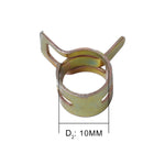10 PCS 10mm Car Spring Clip Fuel Line Hose Clip Water Pipe Air Tube Clamp Fastener, 10 PCS 10mm