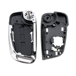 For PEUGEOT Car Keys Replacement 2 Buttons Car Key Case with Grooved and Holder, 2 Buttons with Grooved
