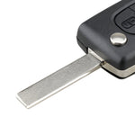 For PEUGEOT Car Keys Replacement 3 Buttons Car Key Case with Grooved, without Holder, For PEUGEOT