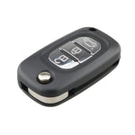 For RENAULT Clio / Megane / Kangoo / Modus Car Keys Replacement 3 Buttons Car Key Case with Foldable Key Blade, For RENAULT Clio 3 Buttons
