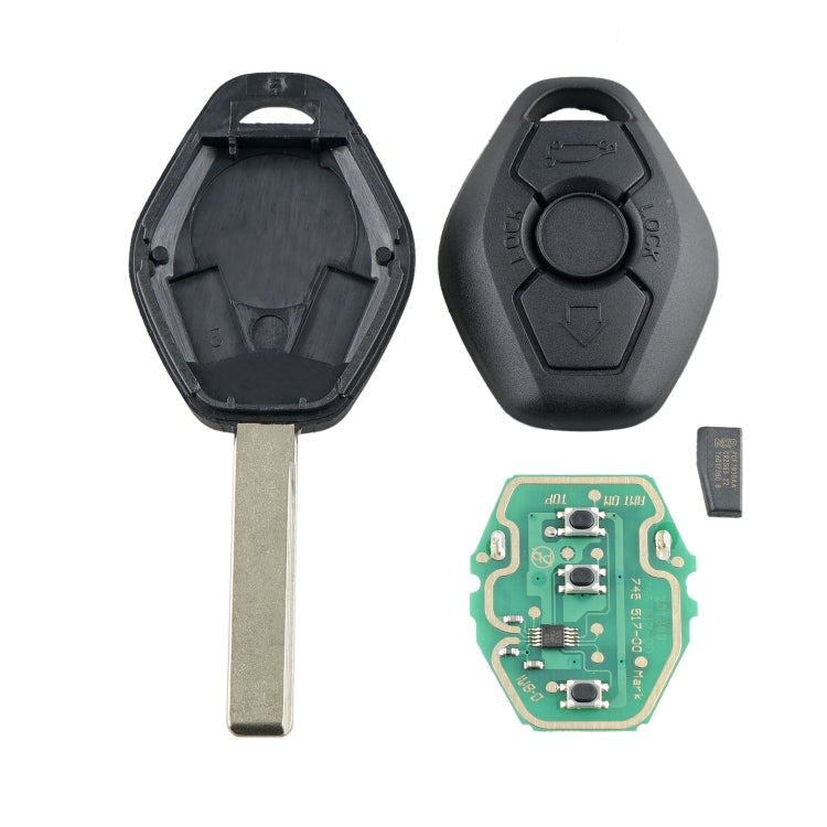 For BMW EWS System Intelligent Remote Control Car Key with Integrated Chip & Battery, Frequency: 315MHz, 315MHz