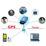 TK206 2G GPS OBD2 실시간 GSM 쿼드밴드 도난 방지 진동 알람 GSM GPRS 미니 GPS 자동차 트래커, TK206 (검정), TK206 (파랑)