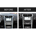 Car Carbon Fiber Central Control Panel Decorative Sticker for Ford New Mondeo, Central Control Panel
