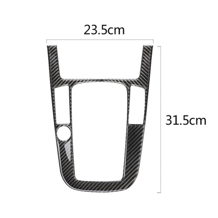 Car Carbon Fiber Gear Position Panel Decorative Sticker for Audi 2010-2018 Q5 / 2009-2016 A4L / 2009-2016 A5, Left Drive, Gear Position (B)