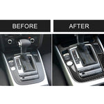 Car Carbon Fiber Gear Position Panel Decorative Sticker for Audi 2010-2018 Q5 / 2009-2016 A4L / 2009-2016 A5, Left Drive, Gear Position (B)