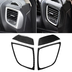 Car Carbon Fiber Right and Left Air Outlet Decorative Sticker for Mazda Axela 2014 / 2017-2018, Right and Left Air Outlet