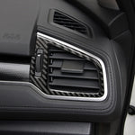 Car Carbon Fiber Right and Left Air Outlet Decorative Sticker for Honda Tenth Generation Civic 2016-2019, Left Drive, Right and Left Air Outlet