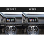 5 in 1 Car Carbon Fiber Central Console Decorative Sticker for Chevrolet Camaro 2017-2019, Left Drive, Central Console