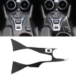 2 in 1 Car Carbon Fiber Central Control Gear Outer Frame Decorative Sticker for Chevrolet Camaro 2017-2019, Central Control Gear Outer Frame