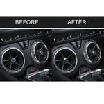 4 PCS Car Carbon Fiber Air Outlet Decorative Sticker for Chevrolet Camaro 2017-2019, Air Outlet