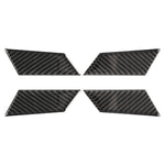 4 PCS Carbon Fiber Car Inner Door Bowl Decorative Sticker for Porsche Macan, Inner Door Bowl