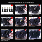 2 PCS S2 H4 / HB2 / 9003 DC9-36V / 25W / 6000K / 2500LM IP68 Car LED Headlight Lamps, H4 / HB2 / 9003