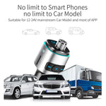 BC42 블루투스 5.0 다기능 차량용 컬러 분위기등 MP3 플레이어, TF 카드 & U 디스크 & FM 지원, BC42