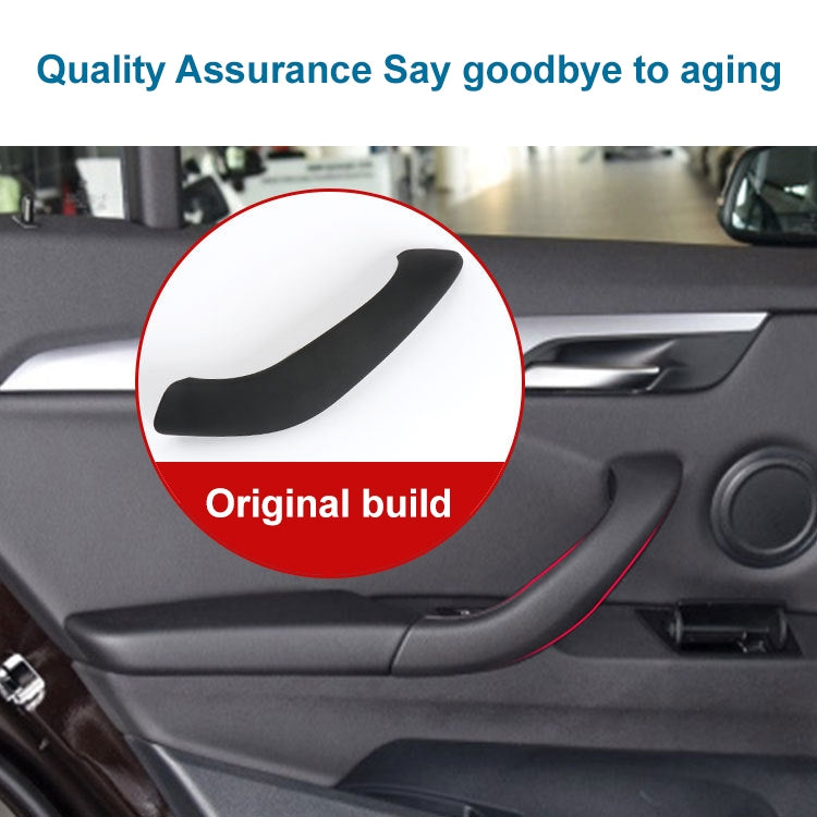 Car Right Side Inside Doors Handle Pull Trim Cover 51417417513 for BMW X1 2016-, Left Driving, Right Side (Red), Right Side (Black), Right Side (Coffee), Right Side (Beige White), Right Side (Beige)