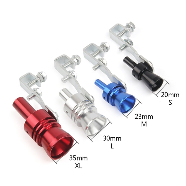 Universal Aluminum Turbo Sound Exhaust Muffler Pipe Whistle Car / Motorcycle Simulator Whistler, Size: L, Outside Diameter: 30mm, Size: L (Black), Size: L (Gold), Size: L (Blue), Size: L (Red), Size: L (Silver)