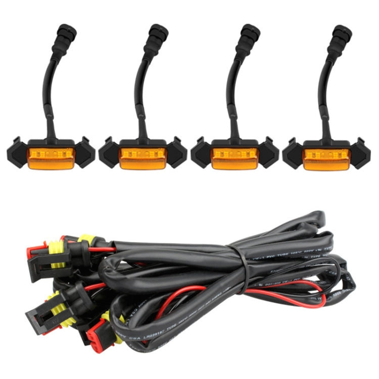 For Toyota Tacoma TRD 2016-2019 4 in 1 Car LED Front Grille Warning Lights, Daytime Running Lights & Wide Lights, 4 in 1