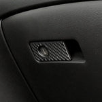 인피니티 Q50 / Q60 2014-2020용 차량용 카본 파이버 조수석 수납함 장식 스티커, 좌측 운전, 조수석 수납함