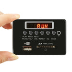 자동차 5V 오디오 MP3 플레이어 디코더 보드 FM 라디오 SD 카드 USB AUX, 블루투스 / 리모컨 포함, 5V (실버 그레이), 5V